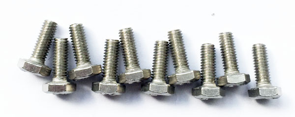 Cod.: 11001030 Viti ricambio 3x8 testa esagonale. 10Pz