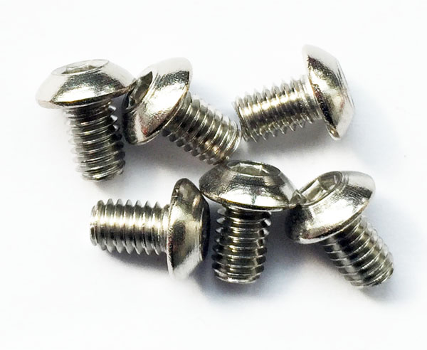Cod.: 11001034 Viti ricambio 4x6 testa tonda. 6Pz