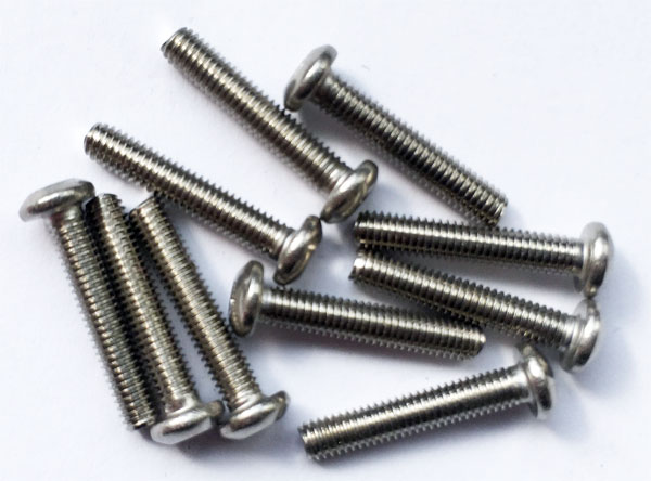 Cod.: 11001018 Viti ricambio 3x16 testa tonda 10Pz